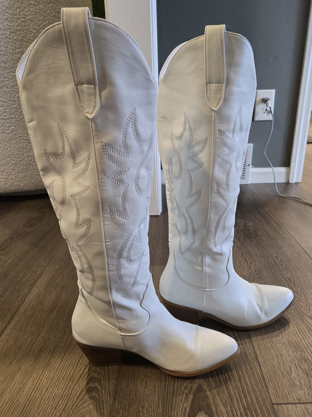Women's White Western Boots